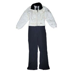Nils Women's Ski Snow Suit Size 10 black and white warm size 10 womens